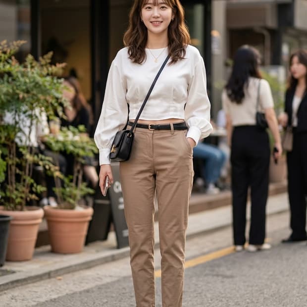 27~28. 라코스테(LACOSTE) 코튼 스판 베이직 팬츠