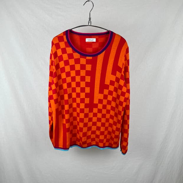 Kansai Yamamoto 배색 니트 