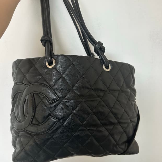CHANEL CAMBON BAG 올블랙