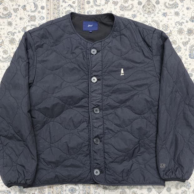 Yale 예일 웜업 퀼팅 패딩 자켓 블랙 L