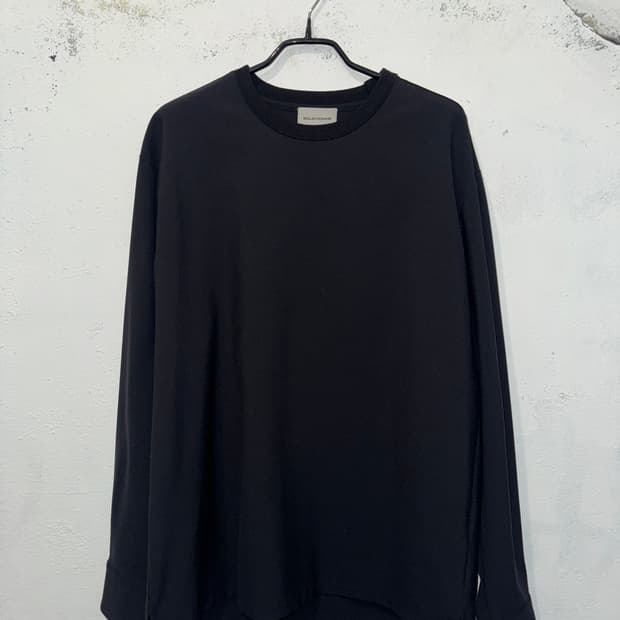 solid homme black long sleeve T-shirt