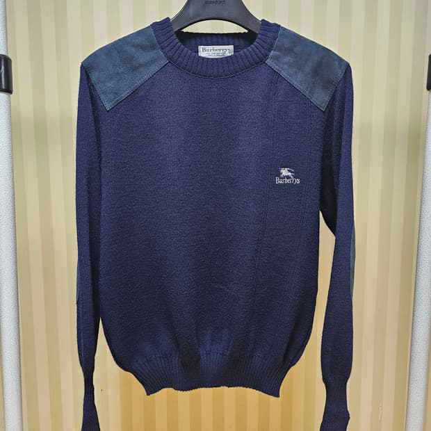 버버리 코만도 니트 울 L