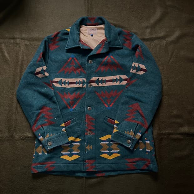 80s PENDLETON(USA)아즈텍 패턴 울 자켓(실측확인)