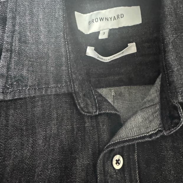 브라운야드 데님 셔츠 블랙 3