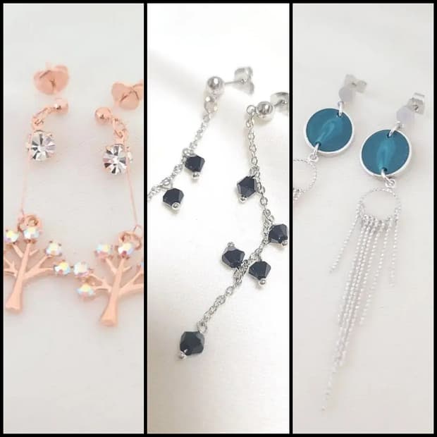 새상품 925 은침 드롭 귀걸이(반택포)