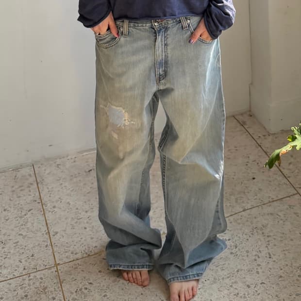 리바이스 실버탭 배기