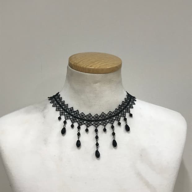Black Lace Choker Necklace 