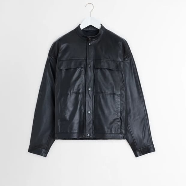 르메르 25ss 소프트 박시 블루종 M 블랙