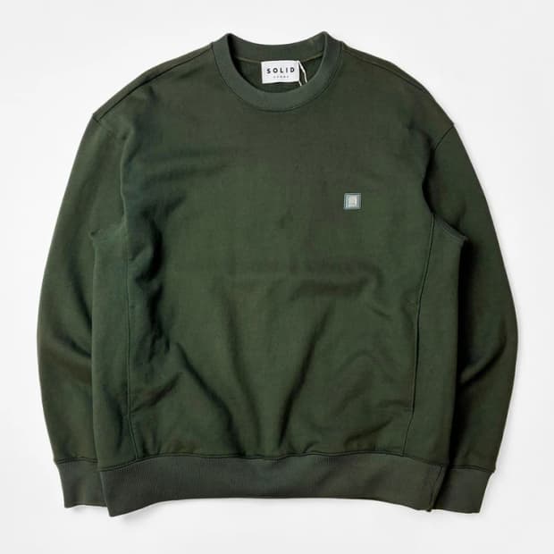 솔리드옴므 20FW 백 로고 맨투맨 PN5163