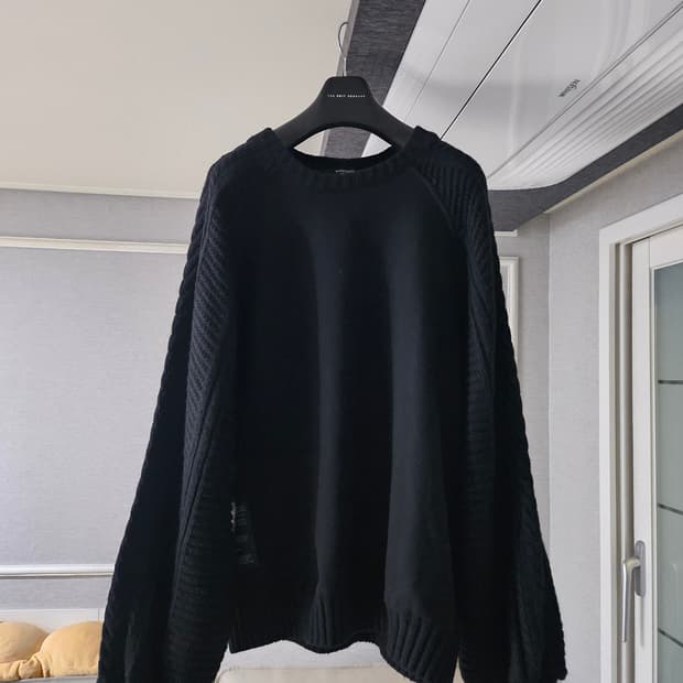 [거의 새것] 송지오 옴므 오버핏 니트 맨투맨 티셔츠 48