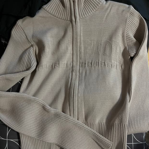 스컬프터 니트 져지 (핑크)