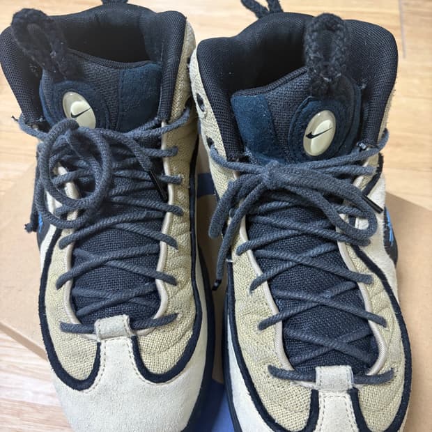 나이키x스투시 에어페니2 라탄 앤 라임스톤 265