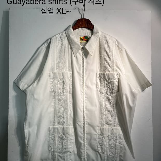 Guayabera shirts (쿠바 셔츠) 집업 XL