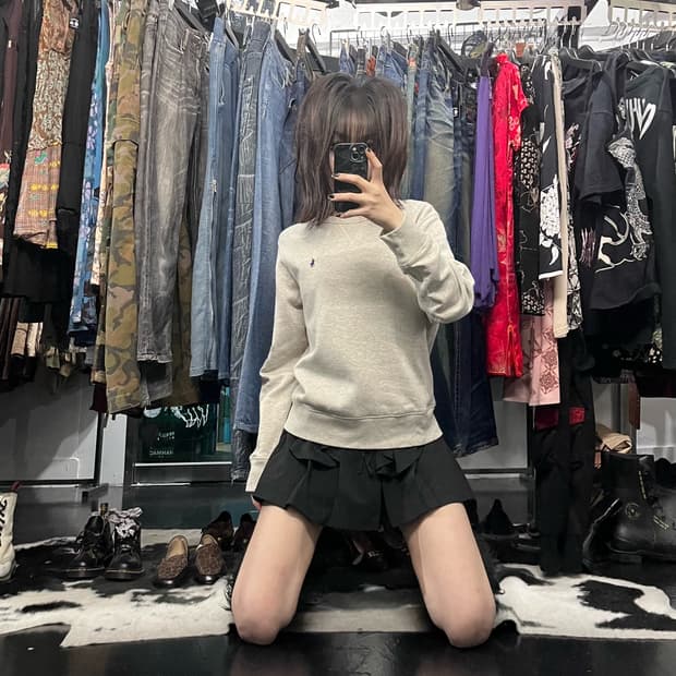 폴로 랄프로렌 베이지 맨투맨