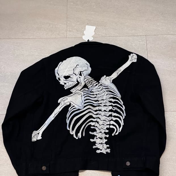 라퍼 스켈레톤 데님 자켓 m