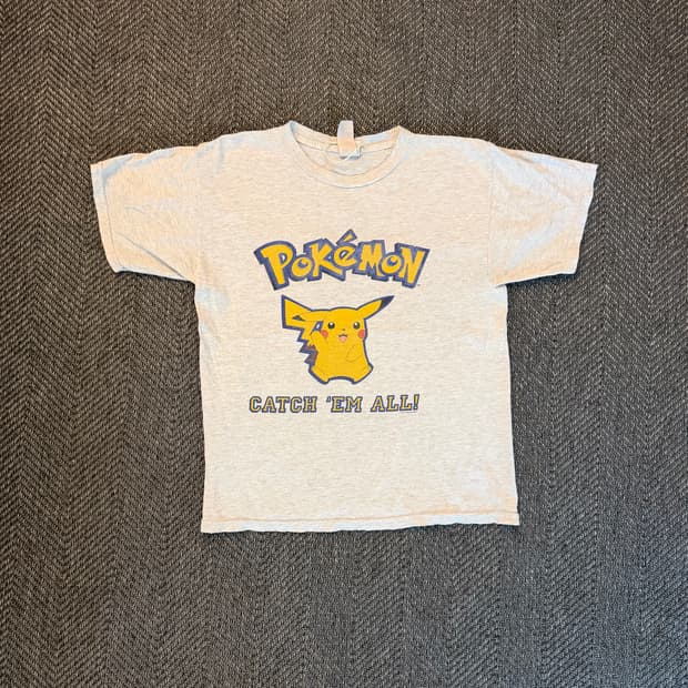 90s 빈티지 포켓몬 티셔츠 1999 catch em all