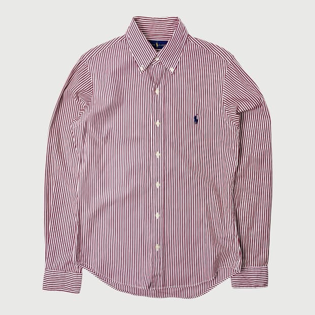 [XS/정품] 폴로랄프로렌 여성 레드 스트라이프 셔츠