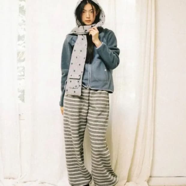 에이이에이이 FLEECE PANTS GRAY