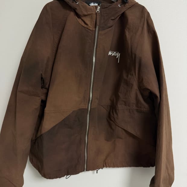 스투시 웨이브 다이 비치 쉘 자켓