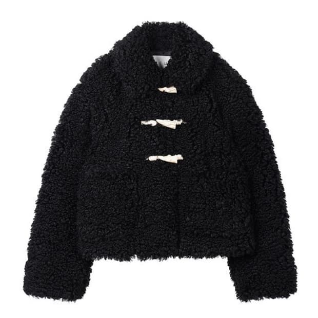 NEUL 토글 퍼 자켓