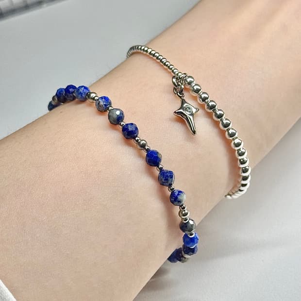 천연석 라피스라줄리 원석팔찌