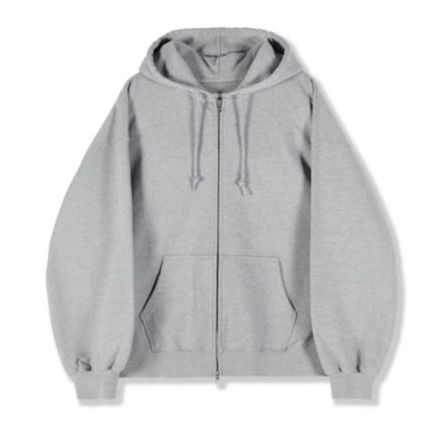 퍼렌 / 워시드 후드 집업 / 그레이 / 3