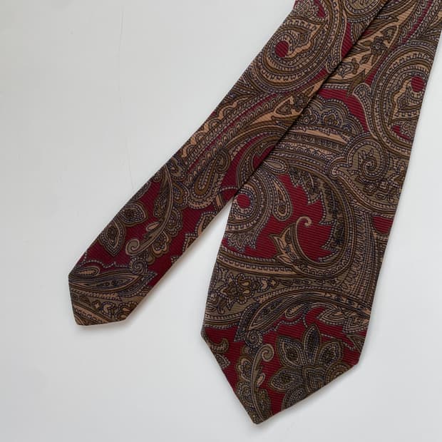 닥스(DAKS) 페이즐리 명품 정품넥타이 7.7cm