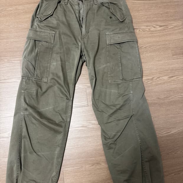 폴로 립스탑 카고 33-32 카키 팬츠 팝니다