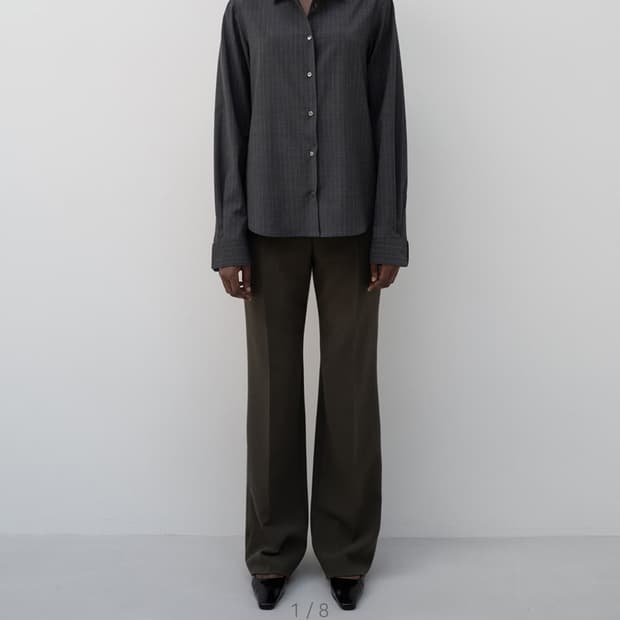 lfm 엘에프엠 Straight Wool Trouser / Khaki