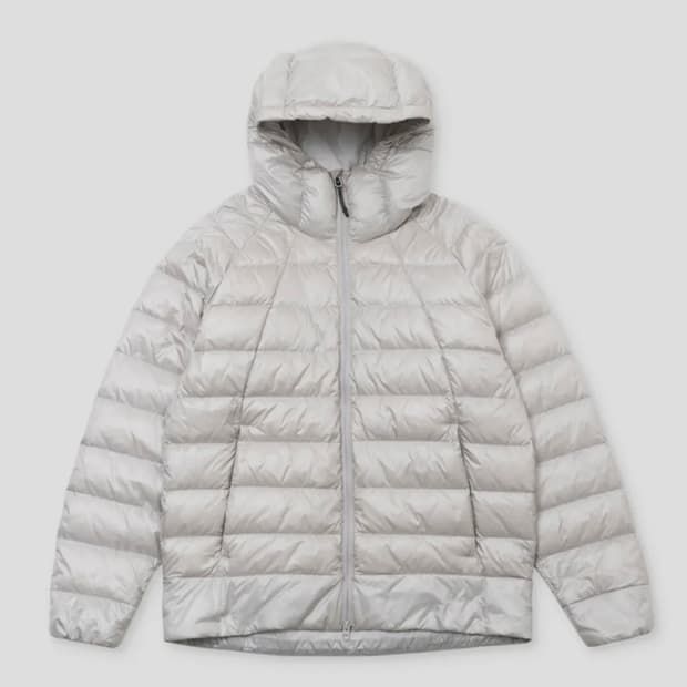 무신사 스탠다드 아이언 라이트 다운 자켓 패딩 라이트 그레이