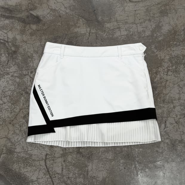 마스터바니 에디션 레이어드 플리츠 스커트 팬츠