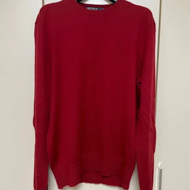 폴로 랄프로렌 빨간색 니트 XS