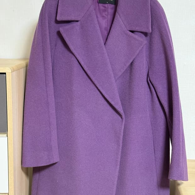 ME SENSE 퍼플 롱 코트 55