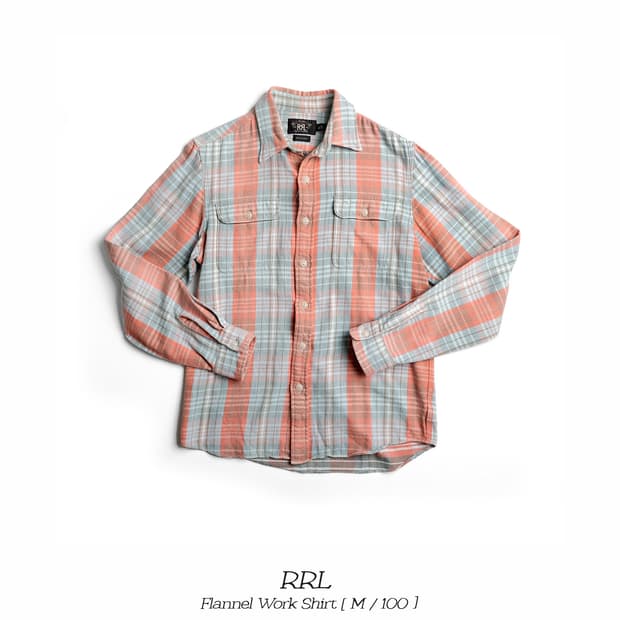 RRL 더블알엘 플란넬 체크 셔츠 M(100)사이즈