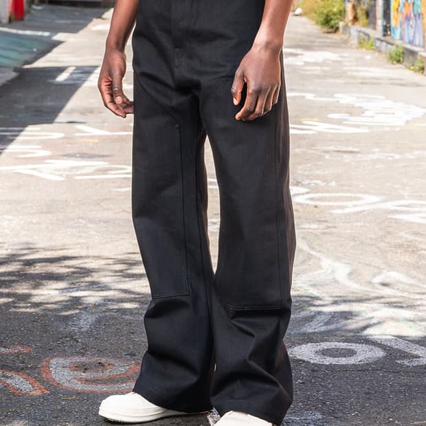 릭오웬스 오리모노 16oz 셀비지 더블니 게스 데님