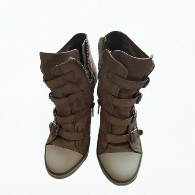 Ash 아쉬 텔마 웨지힐 스니커즈 37 베이지