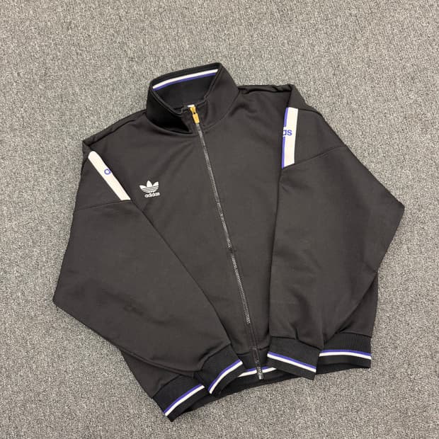 OS)90’s 아디다스X데상트 빈티지  멀티로고 져지