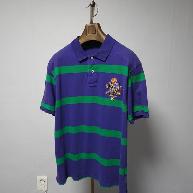 XL ) 폴로 랄프로렌 스트라이프 반팔 카라티