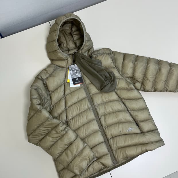 (XL) 썬러브 패딩 후드 플라이 라이트 다운 자켓 스톤 