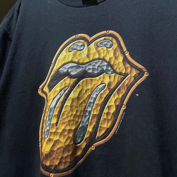 1997 The Rolling Stones 롤링스톤 투어 골든텅 티셔츠
