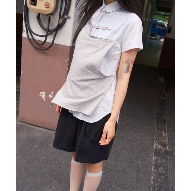 Layered stripe shirt