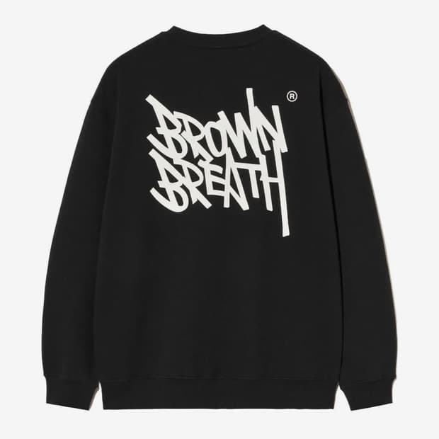 브라운브레스 검정 맨투맨