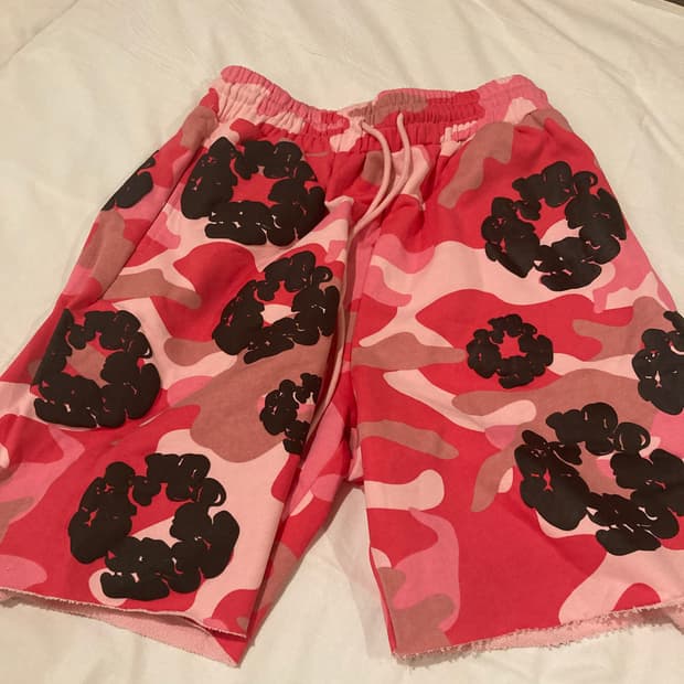 데님 티어스 핑크 반바지