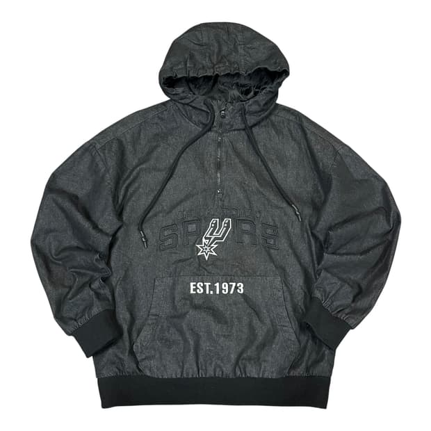 ✨ (바배) NBA 흑청 데님 오버핏 아노락 후드티 