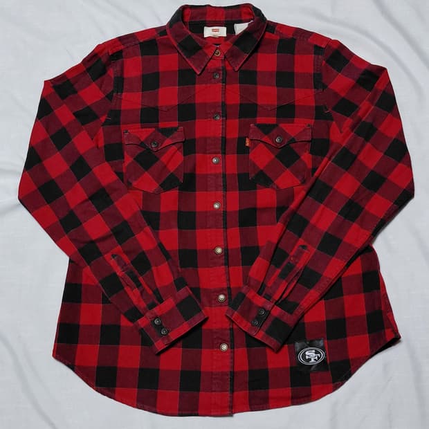 Levi's NFL 샌프란시스코 체크 셔츠 M
