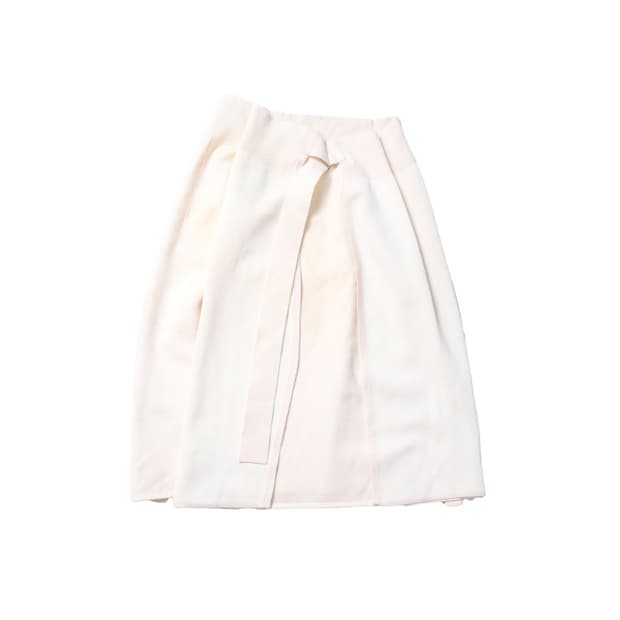헬무트랭 Helmut Lang Wool Strap Tie Skirt   