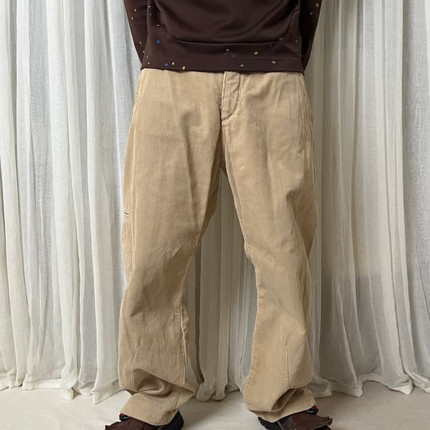 꼼데가르송 옴므 코듀로이 입체패턴 팬츠 Comme des garcons