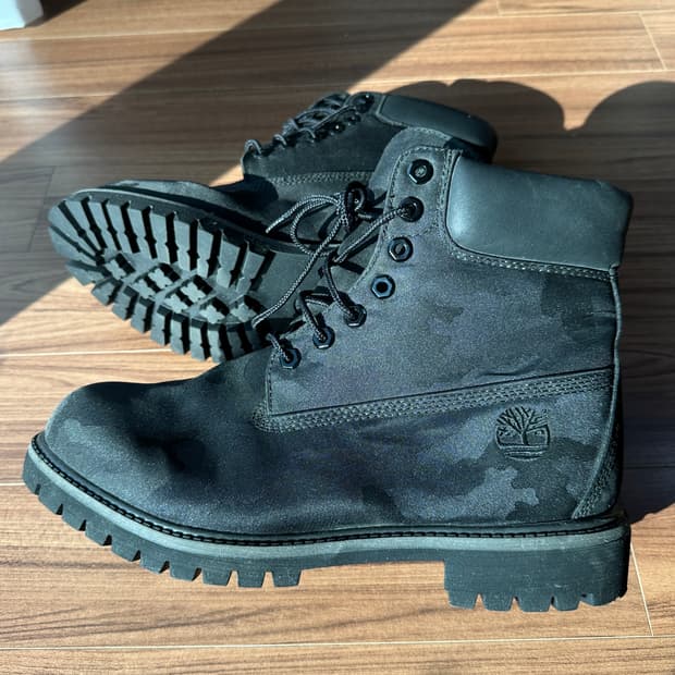 275 팀버랜드 6인치 자카드 블랙 카모 부츠