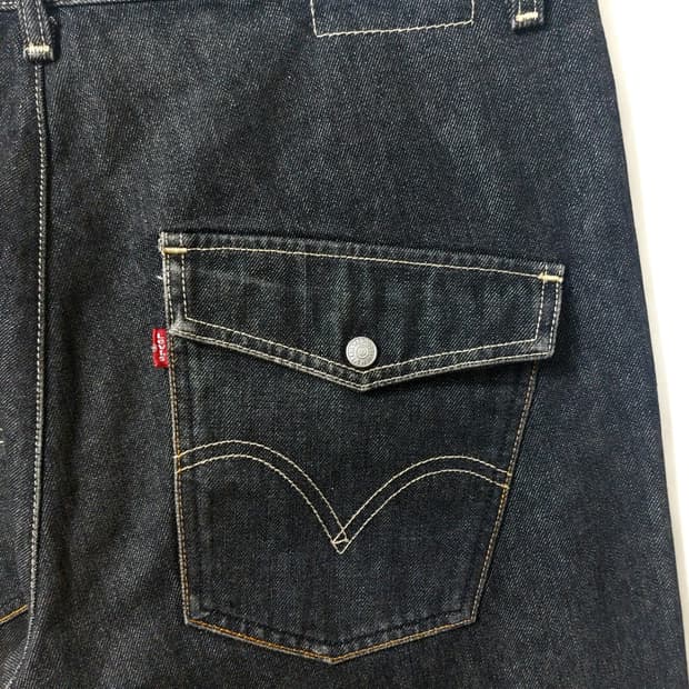 리바이스 엔지니어드 데님 흑 청바지 36