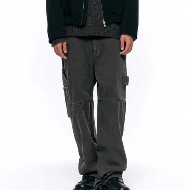 인사일런스 가먼트 다이드 페인터 팬츠 CHOCOLATE